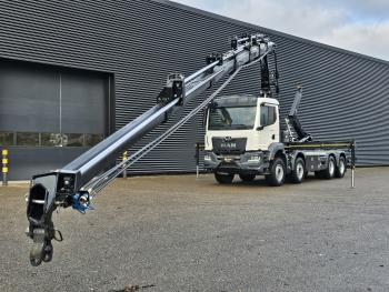 TGS 35.470 8X4 BB / HIAB CRANE + HOOKLIFT